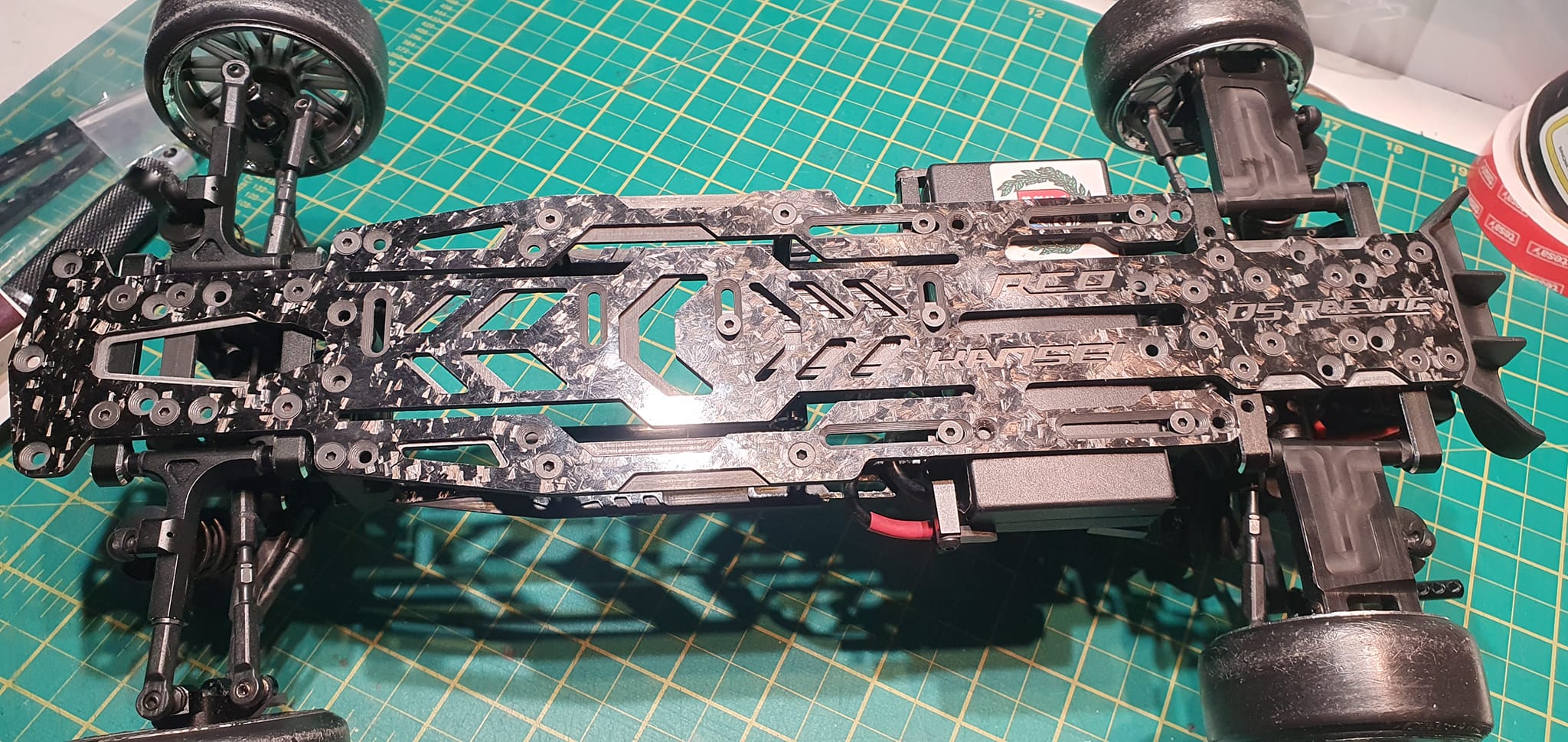RDX Kansei V2 chassis setup with D.E.S racing parts