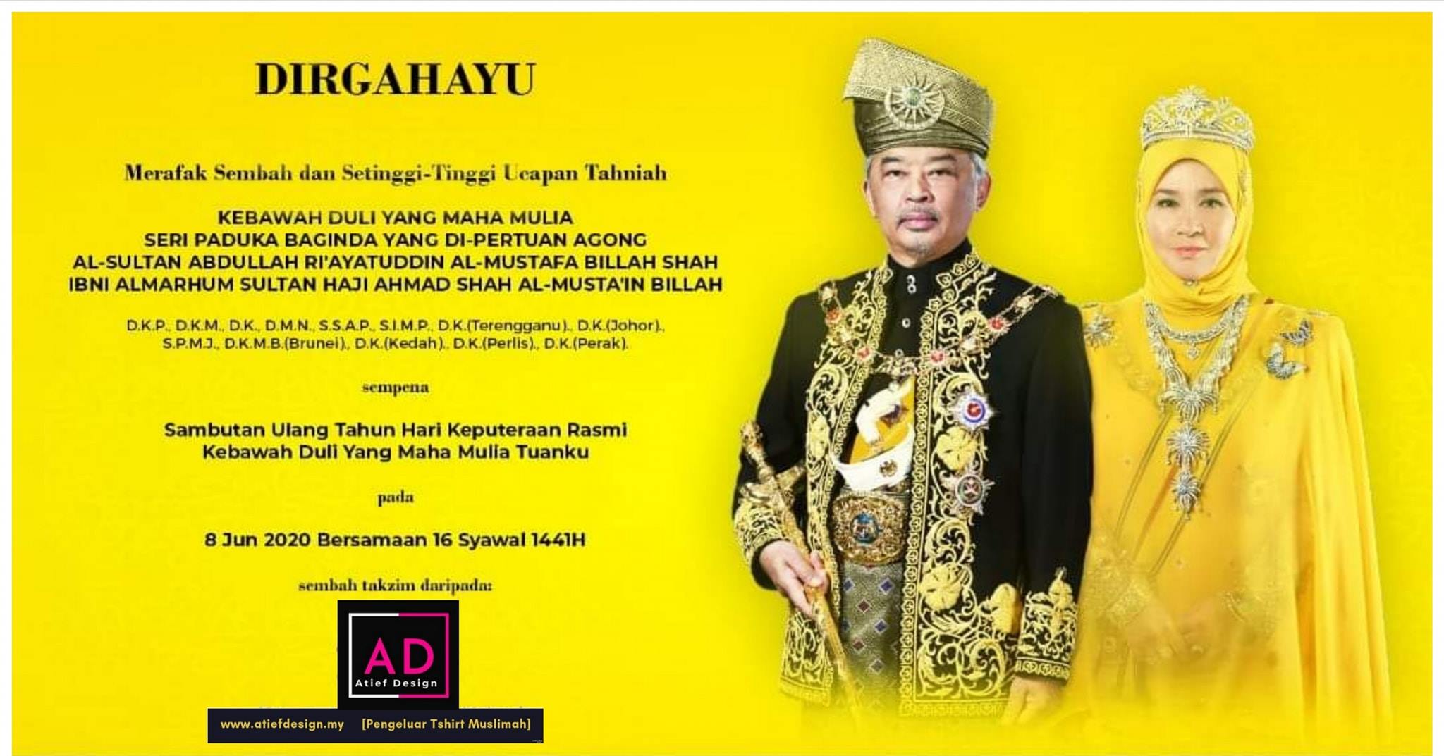 Atief Design - Merafak sembah setinggi-tinggi tahniah... | Facebook