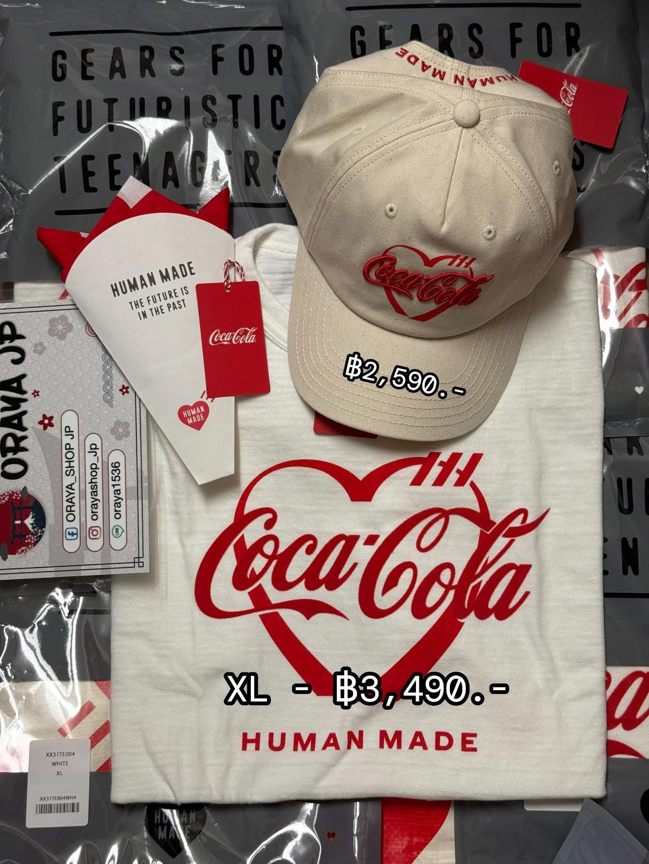 หมวก- 🧢 HUMAN MADE x Coca-Cola(พร้อมส่ง)