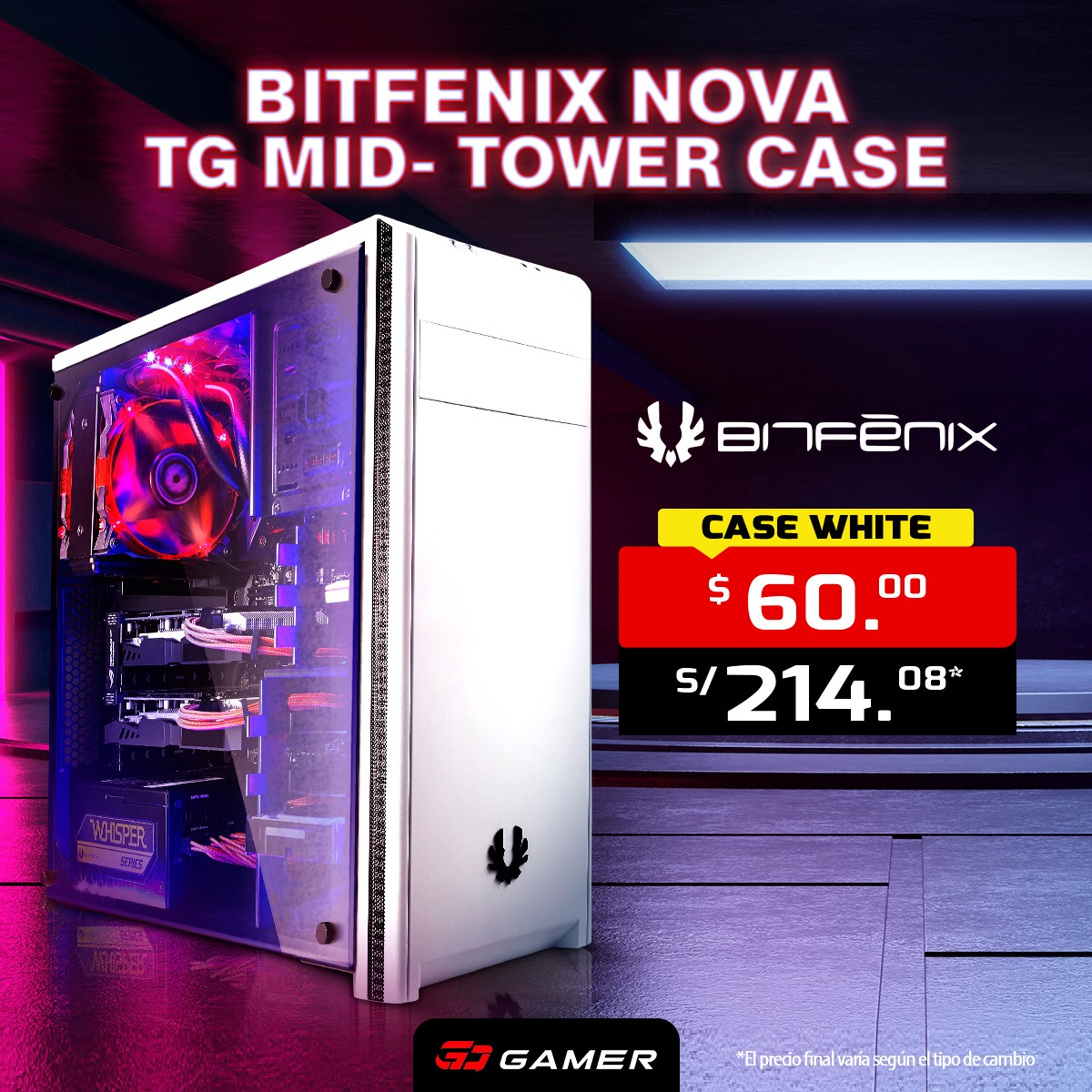 GoGamer - 🛑BITFENIX NOVA TG MID TOWER🛑 Materiales:Acero,... | Facebook
