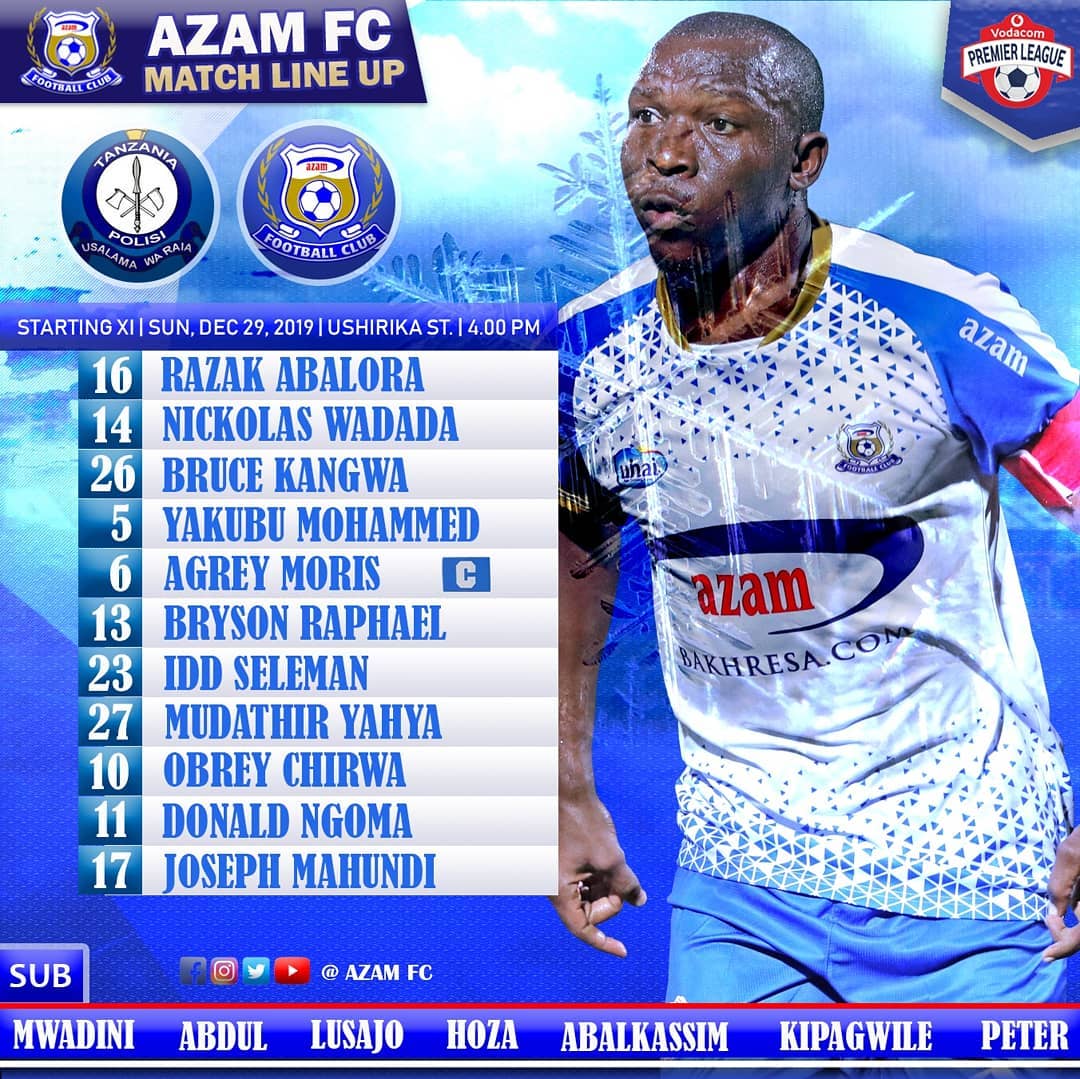 Azam FC - #AzamFCOfficialLineUp Maandalizi yote...