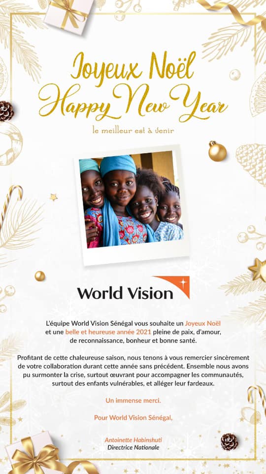 Joyeux Noel Et Bonne Et Heureuse World Vision Senegal Facebook