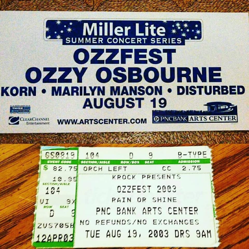 August 19, 2003 #tbt PNC Bank Arts Center Doors: 9AM