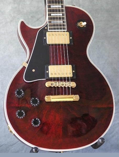 2002 Les Paul Custom wine red guitar with flamed top for sale