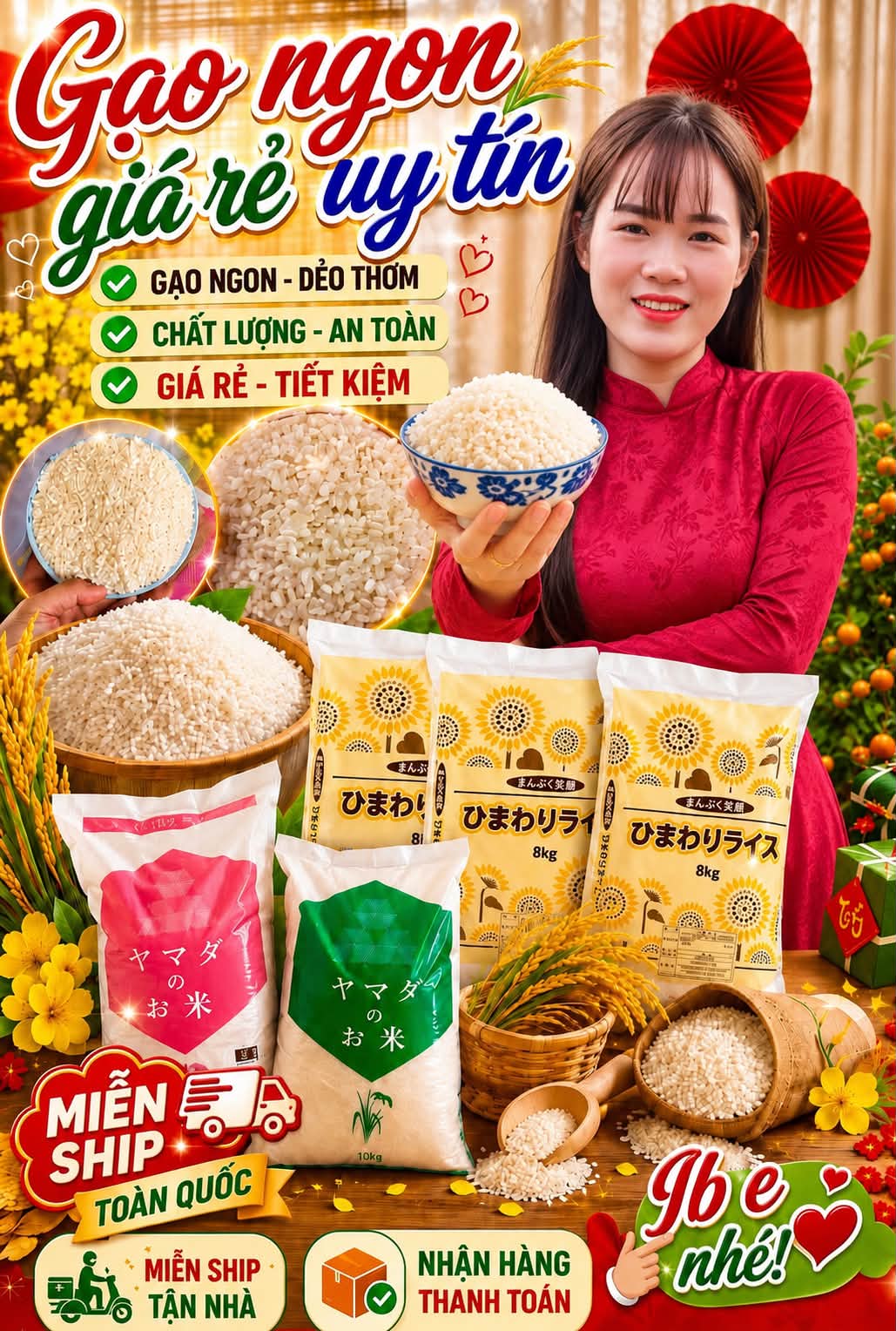 食品 GẠO RẺ HIMAWARI 24KG 8*3