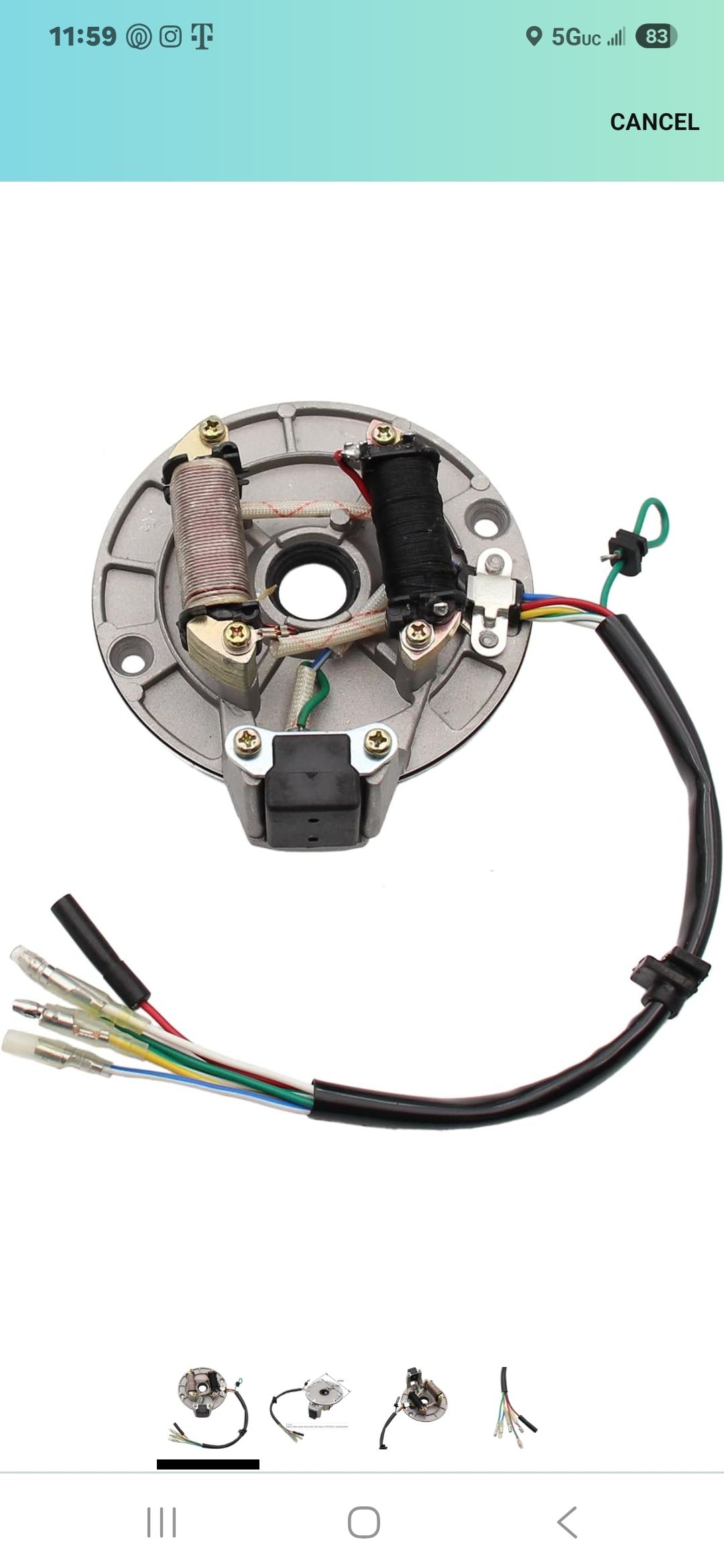 Stator i magneto TD/TT pitbike 125 Kayo - 5424 - cena, opinie, dane