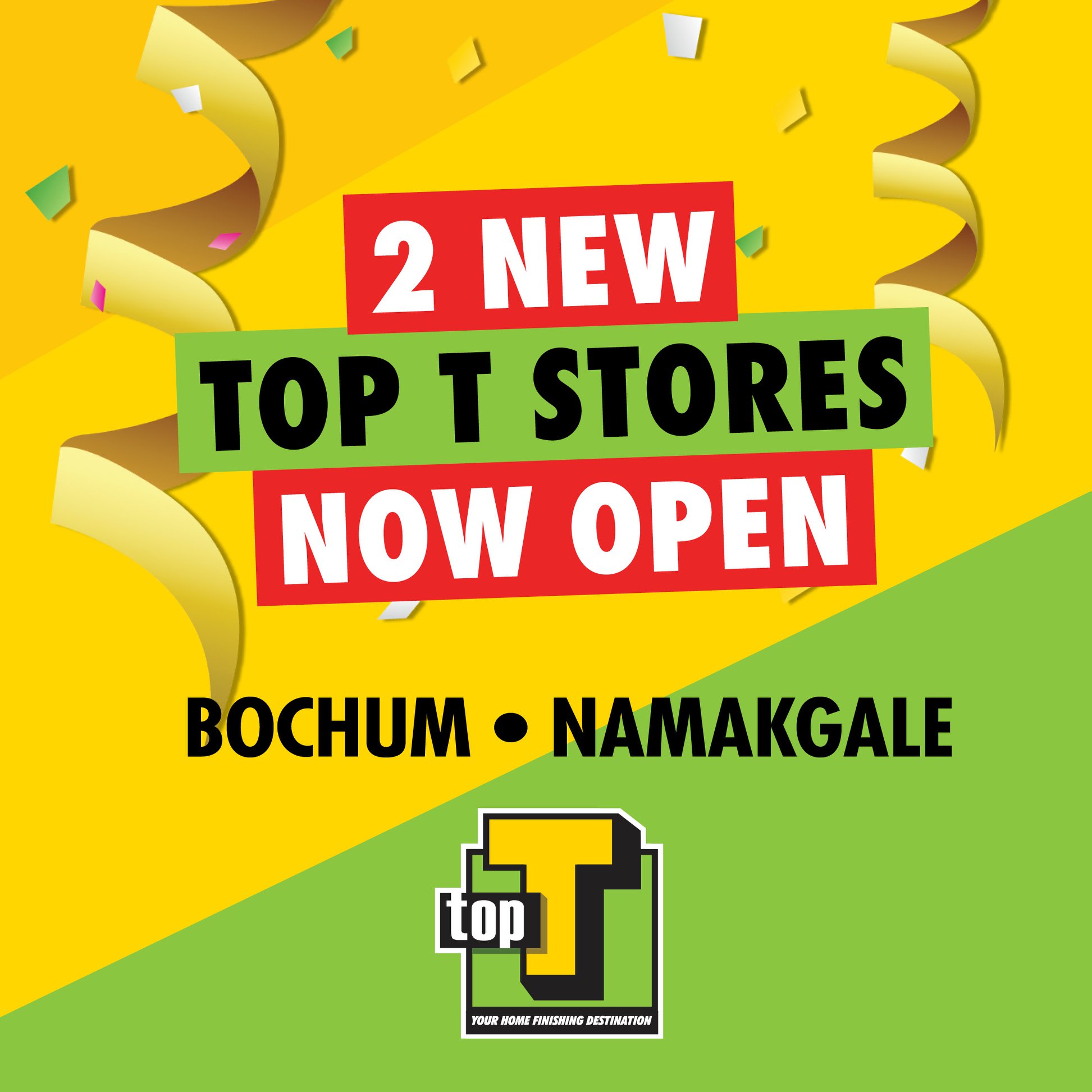 TOP T Tiles - We have 2 new stores! Top T Namakgale is... | Facebook