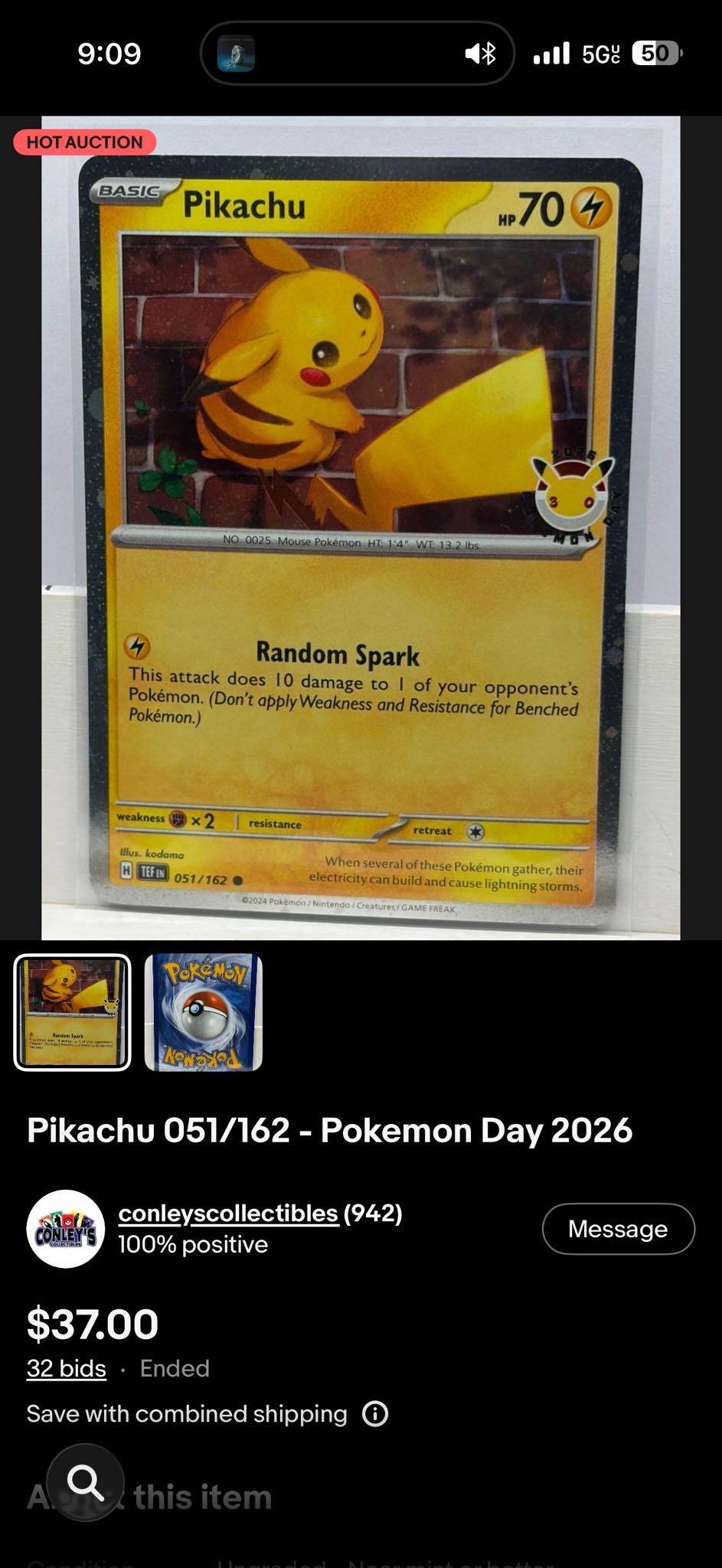 What happened to the 181,000 PSA 10 McDonald's Pikachu Pokemon card?