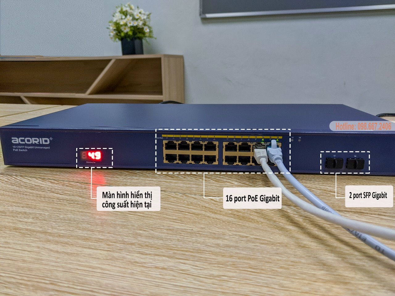 Light JSC - SWITCH PoE ACORID GLS 1716P2F -> 16 cổng PoE:... | Facebook