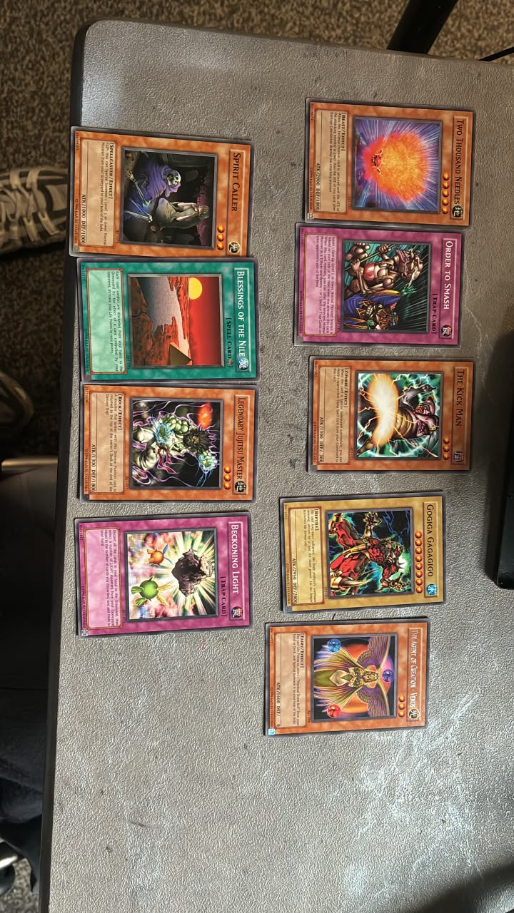 Yu-Gi-Oh DVD with 9 original cards for sale