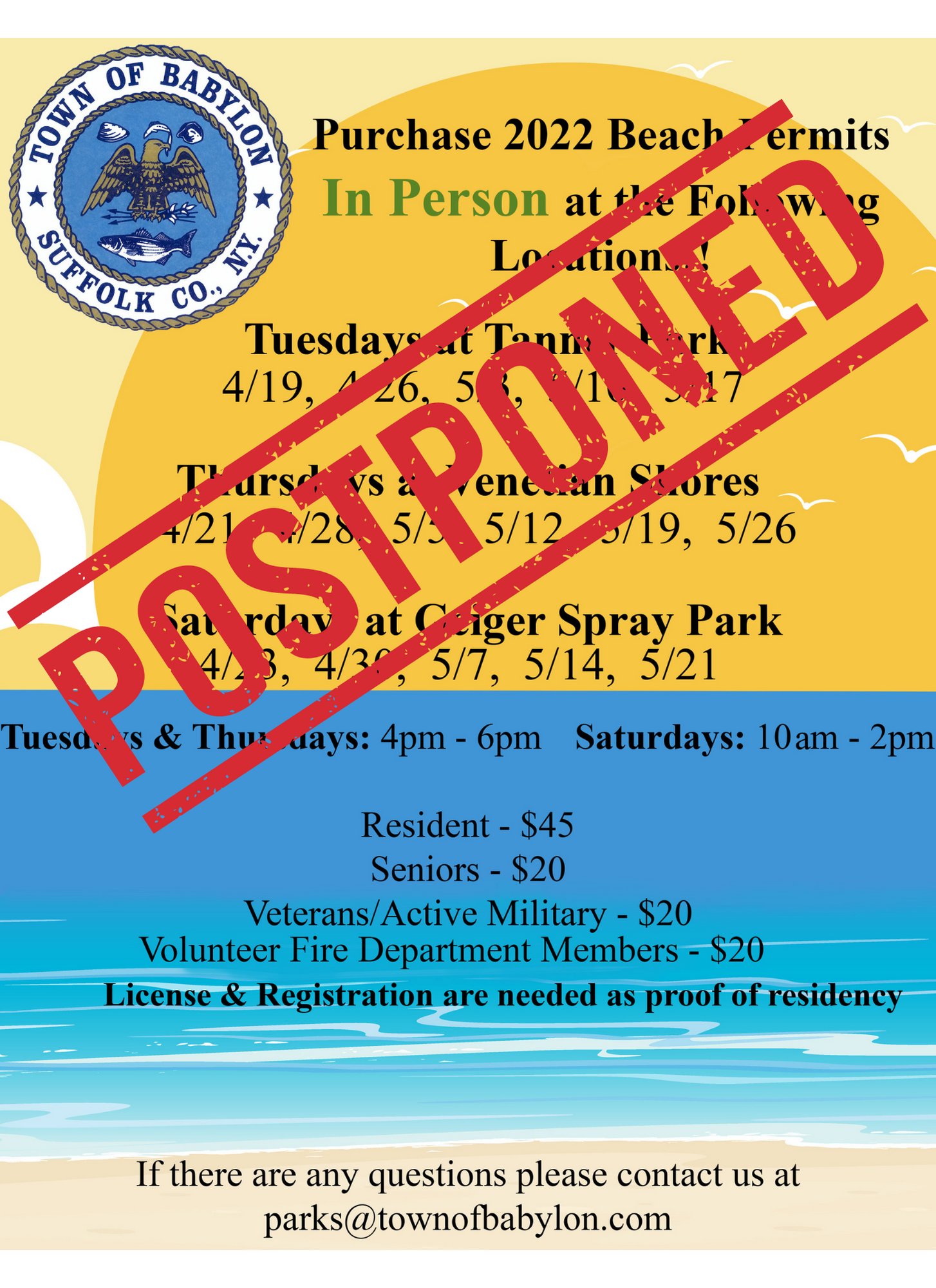 Town - 2022 BEACH PASS UPDATE: please be advised that the arrival of ...