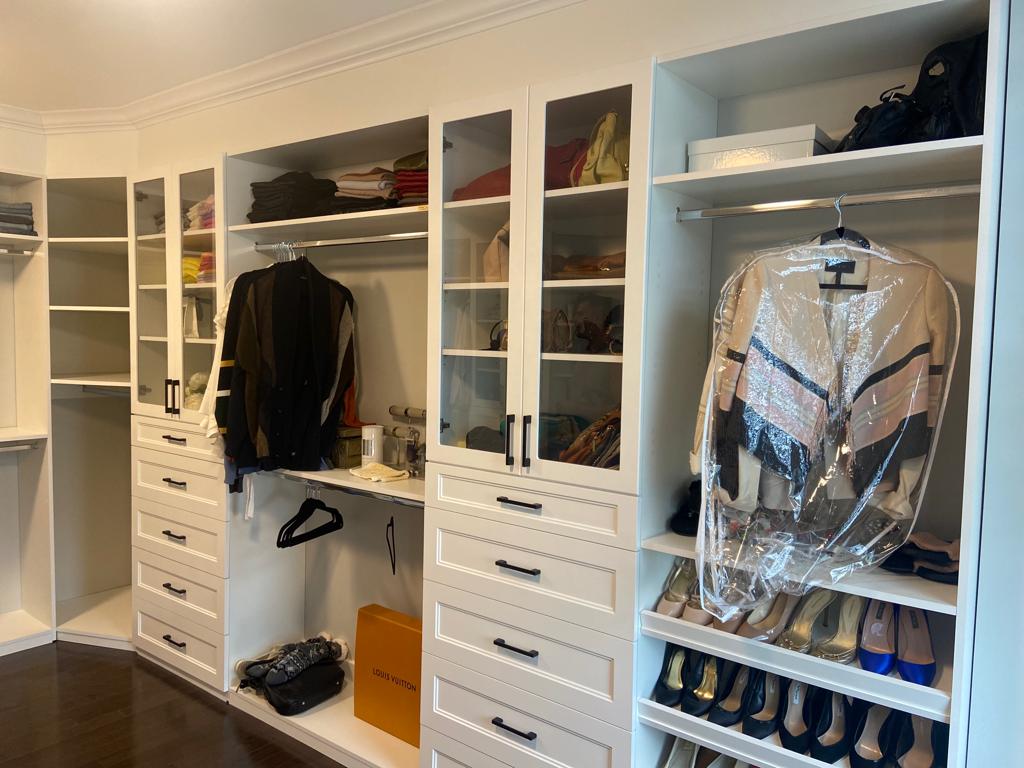 the grey trajectory walk-in dresser customized Step into another world with this stunning open-concept wardrobe, impeccably designed to fulfill both practical and aesthetic needs. . design is a perfect blend of elegance and functionality, a sanctuary reorder-WK12