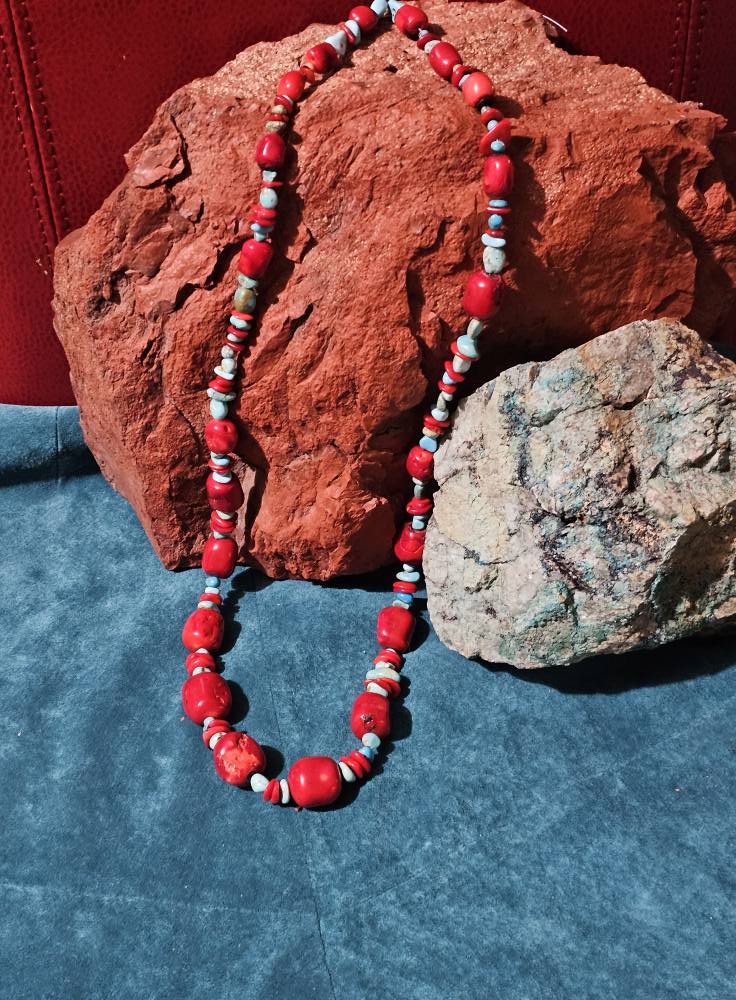 Buy Red Jasper Necklace 18-20 Inches in Stainless Steel 322.00 ctw at