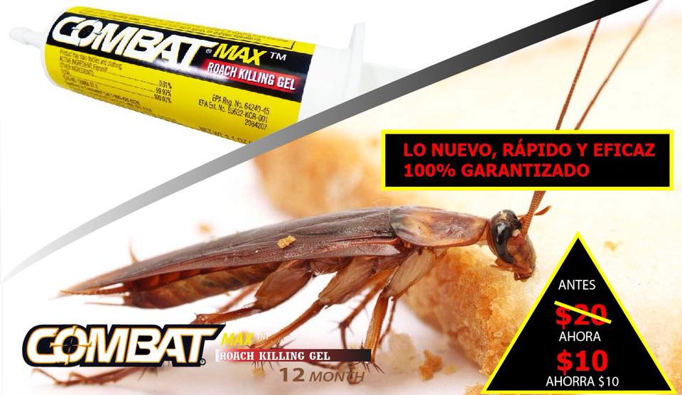 Combat - Insecticida en Gel mata cucarachas hormigas y plagas, fórmula ...