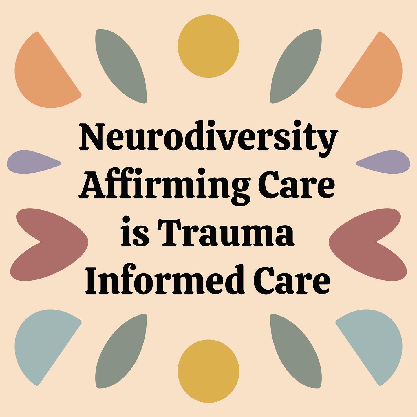 PlaySpark - Neurodiversity affirming care is trauma... | Facebook
