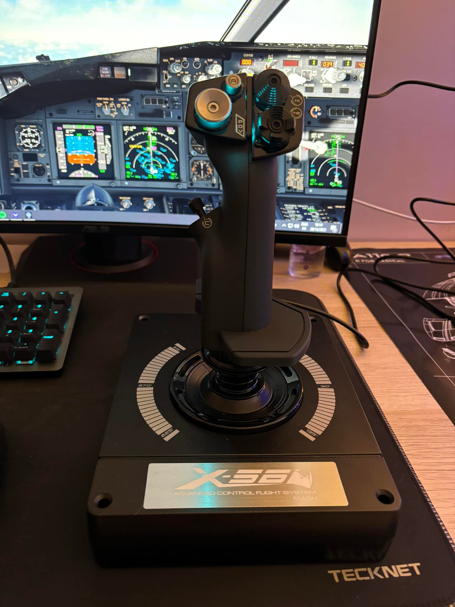 Finally received the Logitech X-56 HOTAS after using an old