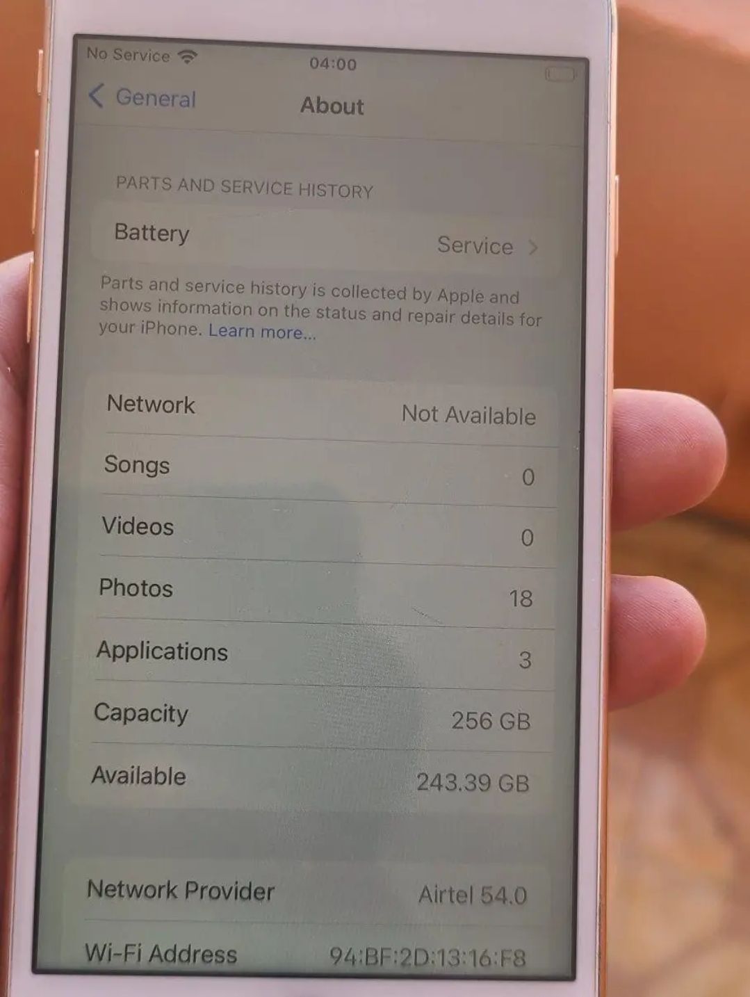 スマートフォン・携帯電話 iphone8 Plus 256GB バッテリー94%