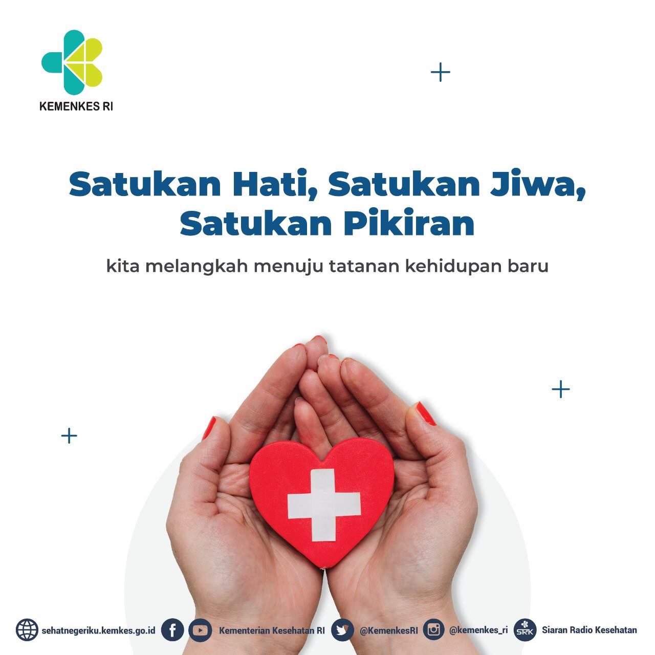 Kementerian Kesehatan Ri Semangat Pagi Healthies Bersama Kita Satukan Hati Satukan Jiwa Dan Satukan Pikiran Untuk Melangkah Menuju Tatanan Kehidupan Baru Dengan Selalu Menerapkan Protokol Kesehatan Salam Sehat Untuk Seluruh Keluarga