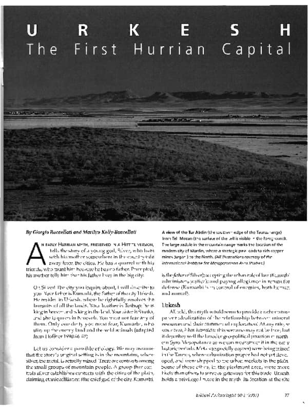Joshua King - “Urkesh: The First Hurrian Capital”…or, “The... | Facebook