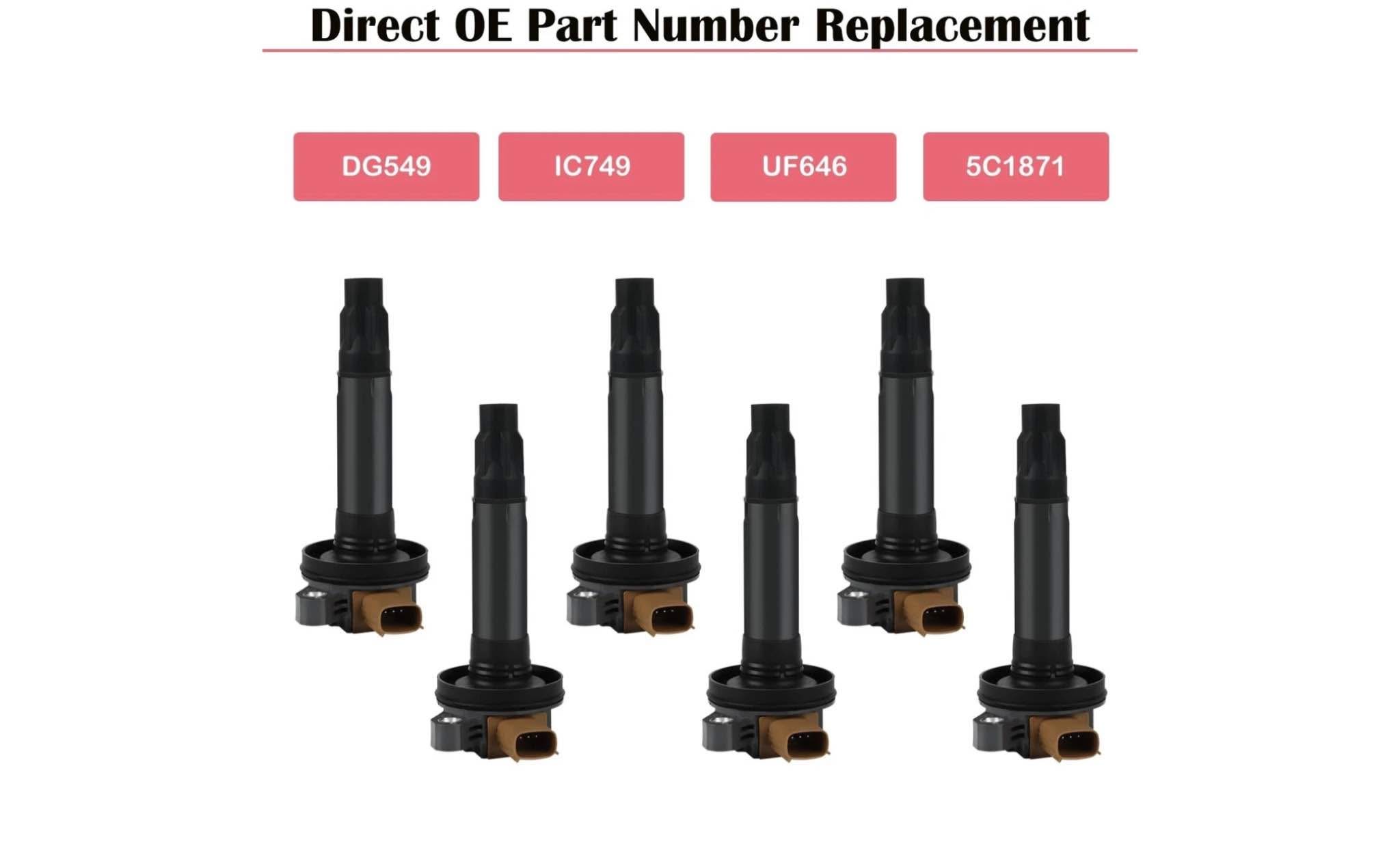 Ignition Coils Set of 6 For F150 Truck Ford F-150 Explorer Expedition