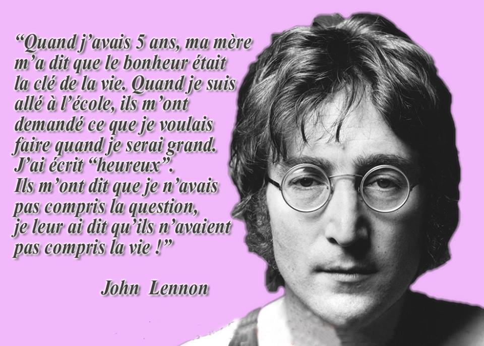 Francais Avec Pierre Bonjour Les Amis Est Ce Que Cette Citation De John Lennon Vous Plait Qu En Pensez Vous Pour Decouvrir D Autres Belles Citations Visitez Notre Page Instagram
