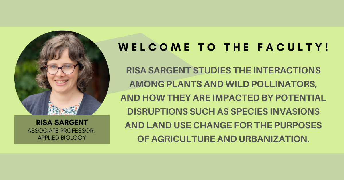 UBC Faculty of Land and Food Systems - Welcome Risa Sargent, our new ...