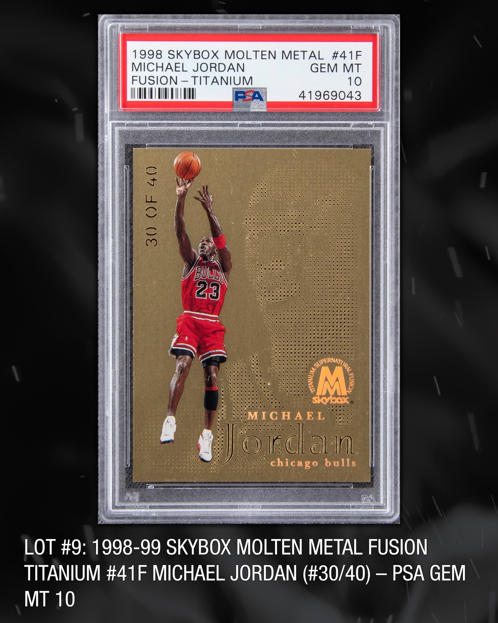 Goldin Elite Auction? Graded GEM MT 10 by #PSA #MichaelJordan 