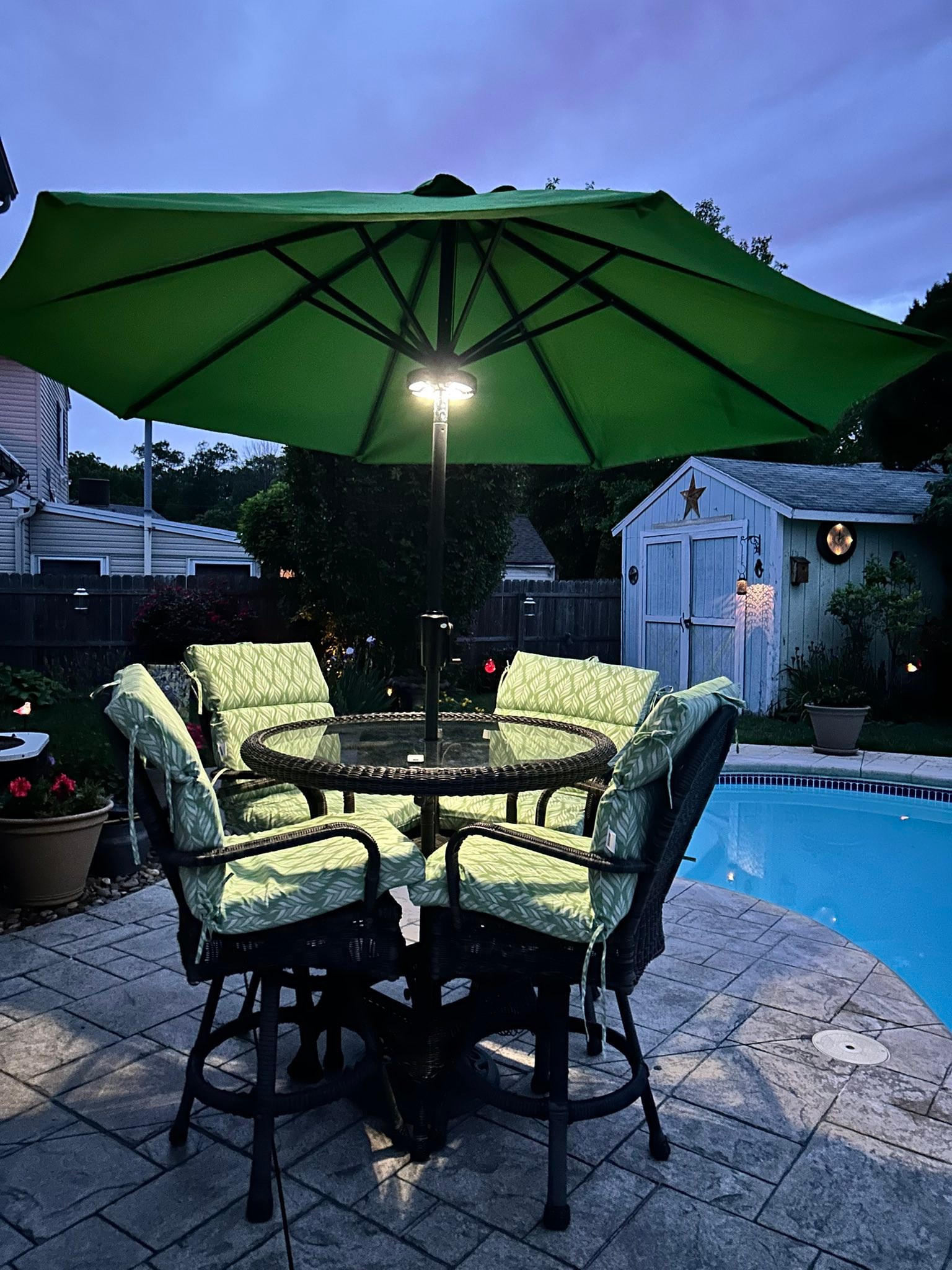 10 foot round wood patio umbrella at aldi Above Feet Solar LED Aluminum Market (Ash) : Patio, Lawn & Garden Convenient Design ANGELES HOME 10 ft. Steel