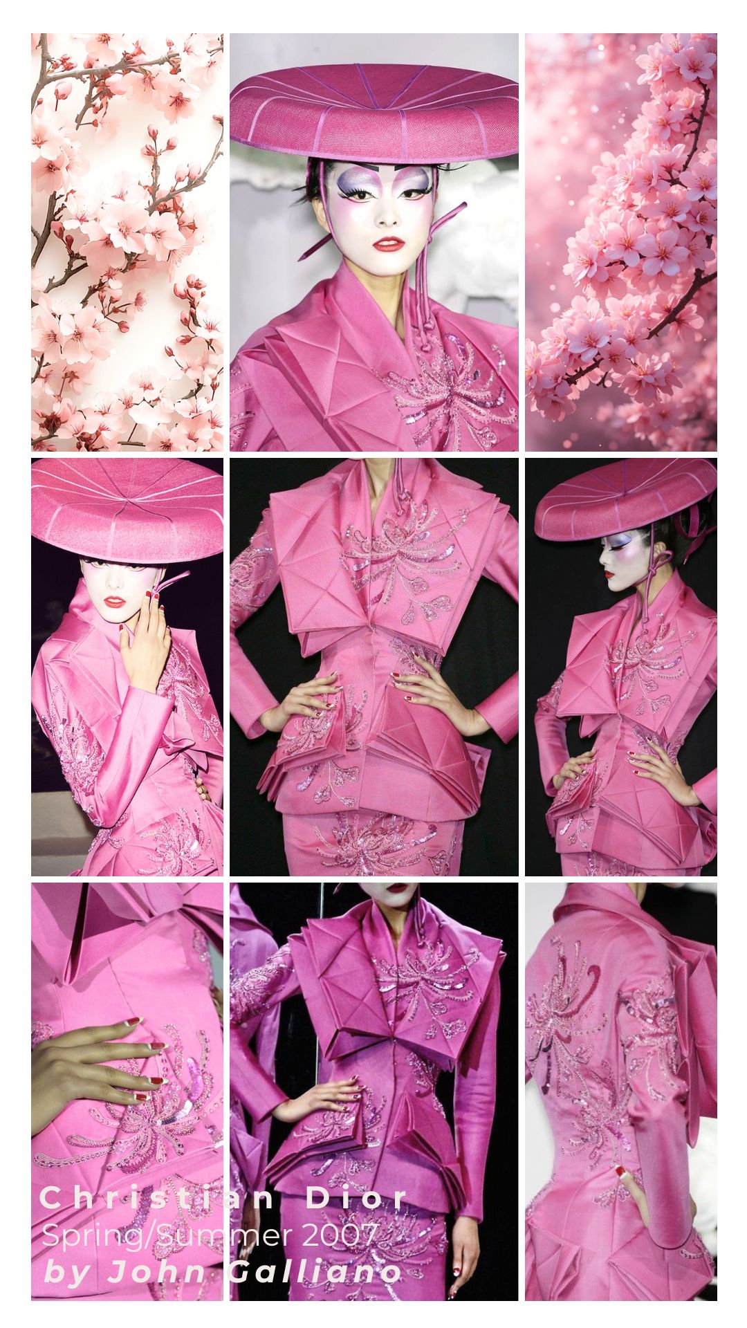 Dior's 2007 haute couture collection inspired by Japanese geisha