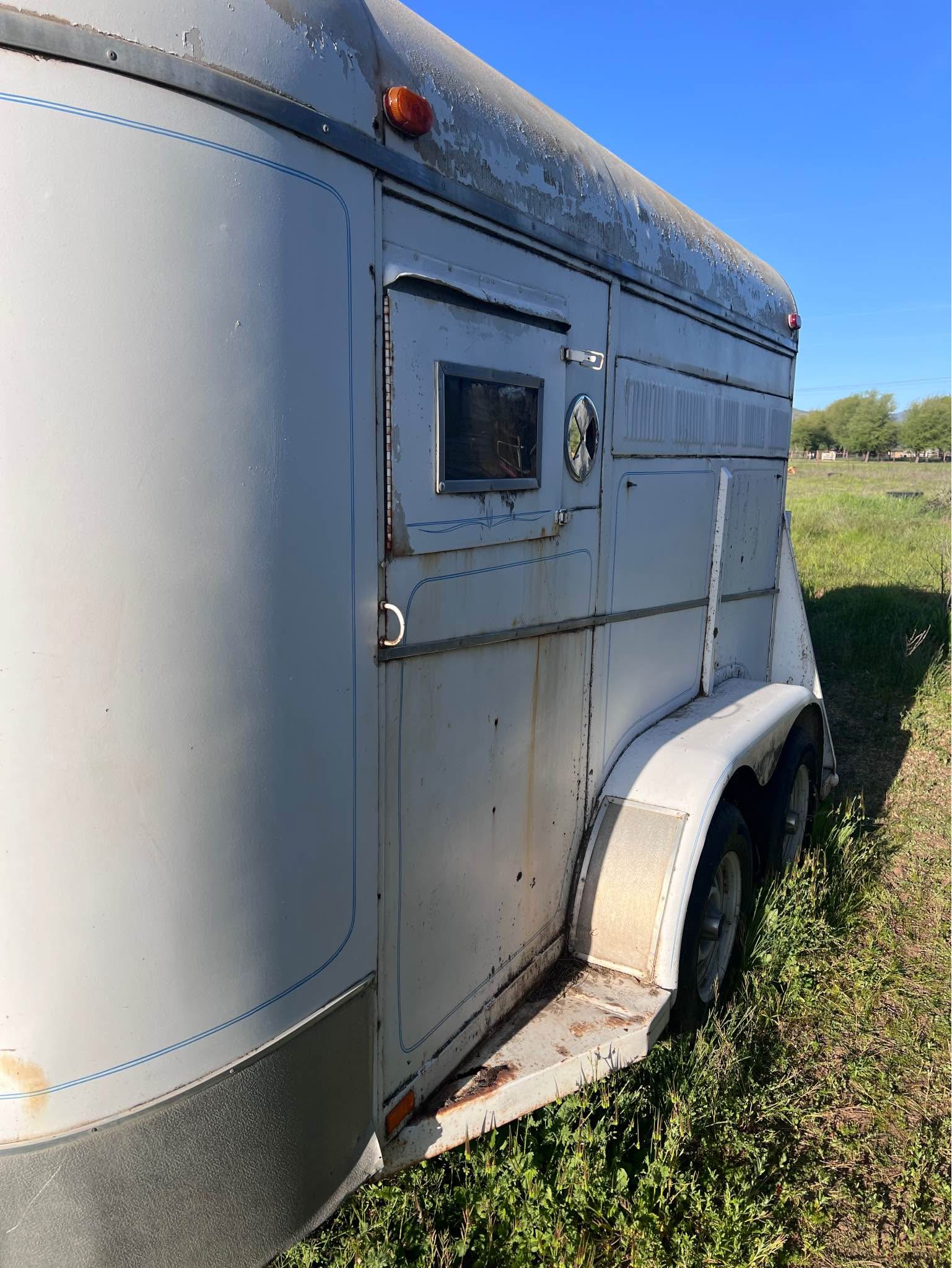 Two Horse Straight Load Trailer - Livestock Trailers - Eagle Point ...