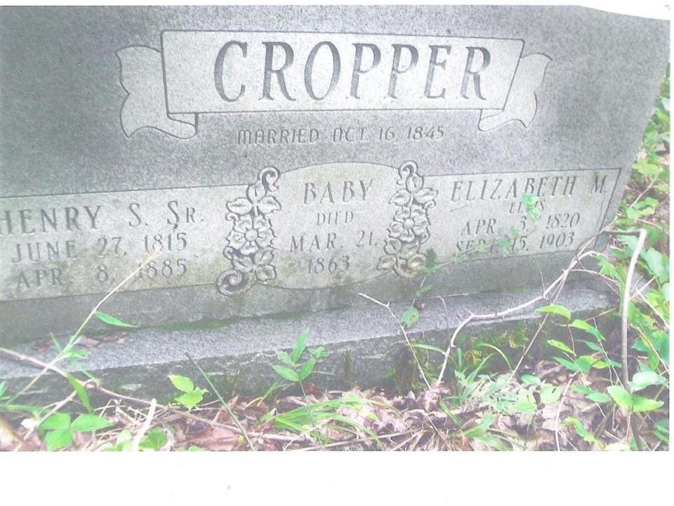 Friends - Henry & Elizabeth Cropper’s headstone from the Cropper ...