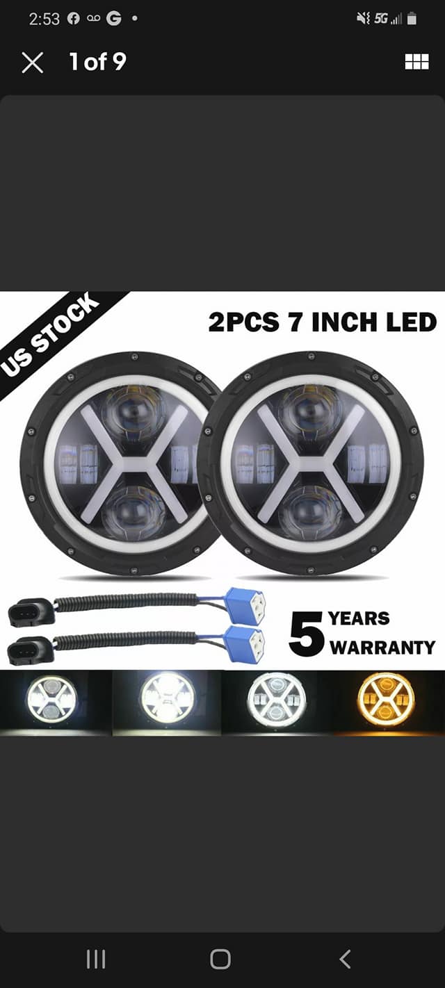 4x6 inch 60W CREE Square Hi-Lo LED Headlight For any car with sealed 4x6 Lamp - X-7SEVEN USA