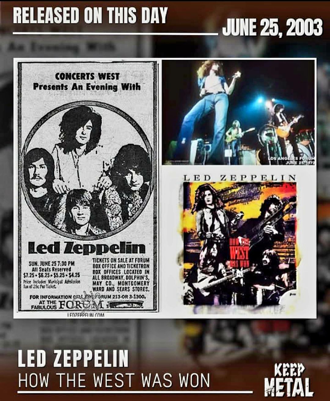 August 8, 1969** **Led Zeppelin** performed at the Swing