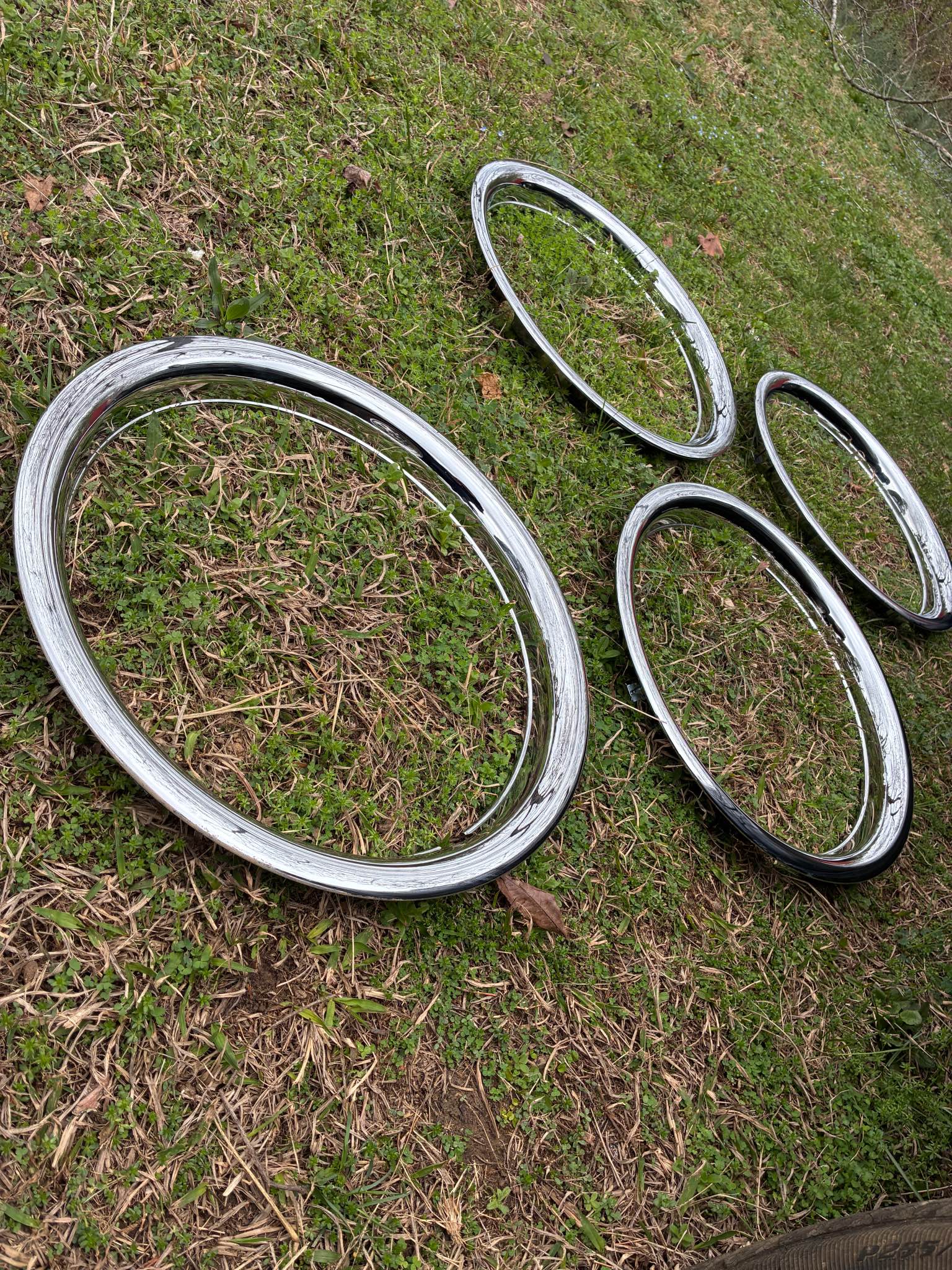 Set of 4 CHROME 17