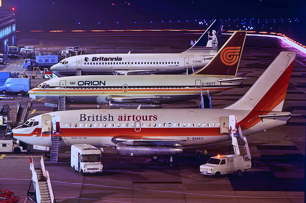 With the introduction of the new livery in the 1980s, SPANTAX also