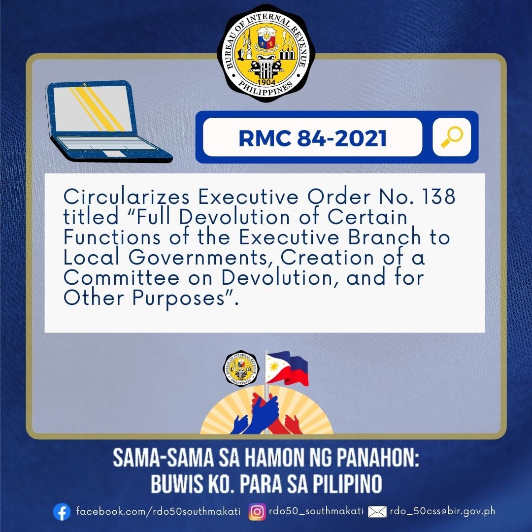 📣NEW... - BIR Revenue District Office 050 - South Makati | Facebook