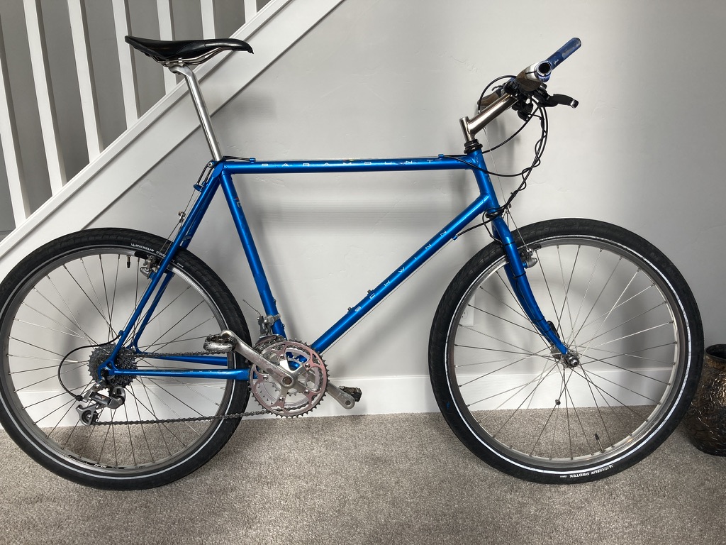 We have a beautiful custom-made Waterford built Schwinn Paramount