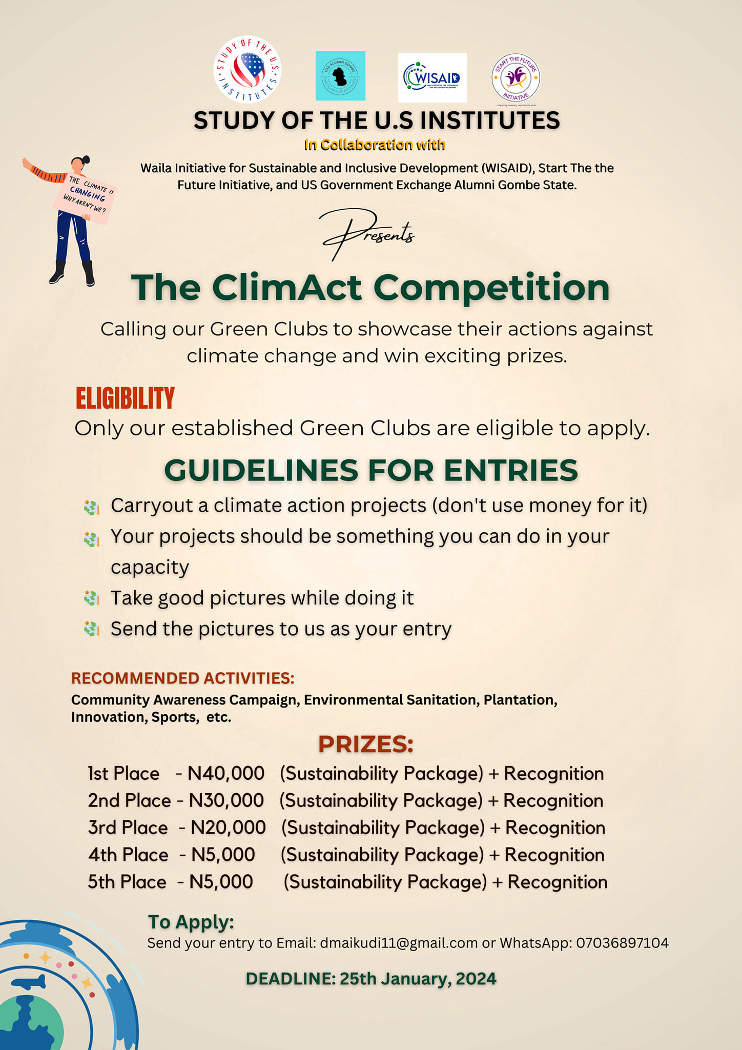 Waila - 🌍🌿 Introducing the ClimAct Competition! 🌿🌍 We are excited to ...