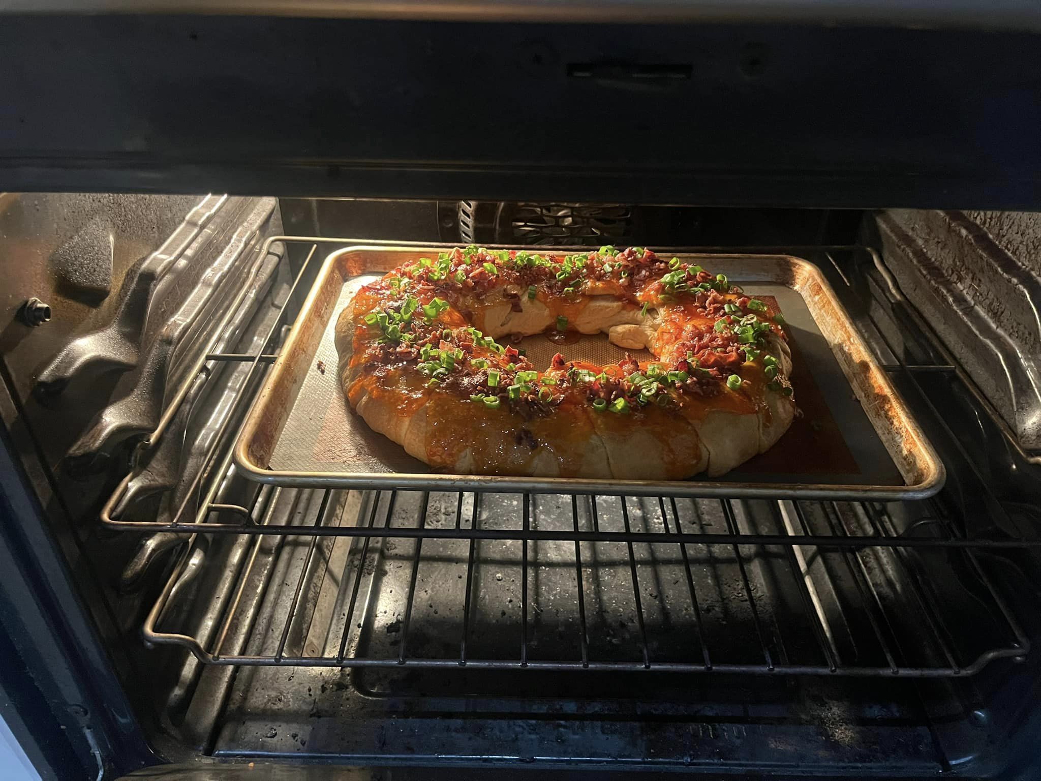 Recipe for Boudin King Cake with Crescent Rolls and Pepper Jelly