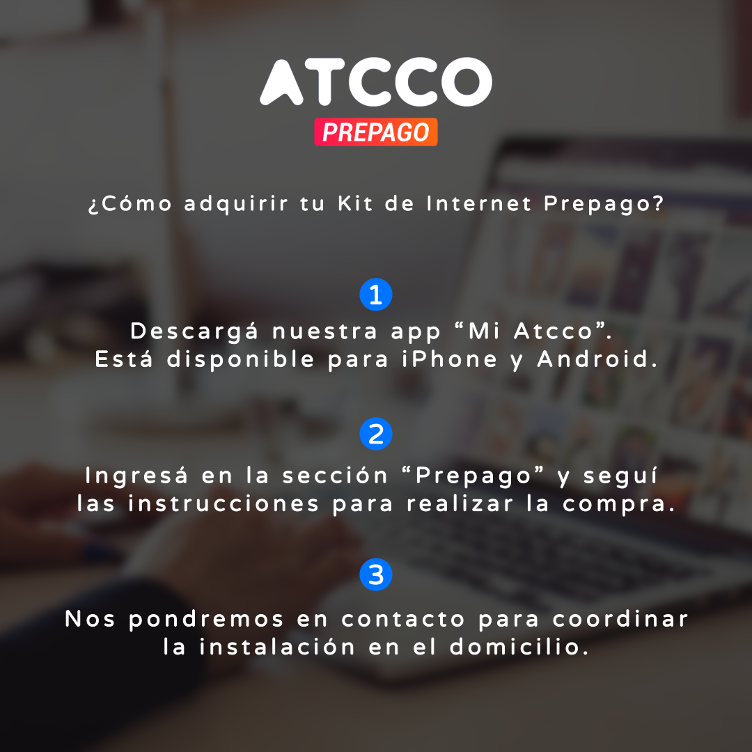 Atcco SRL - ¿Cómo adquirir tu Kit de Internet Prepago?...