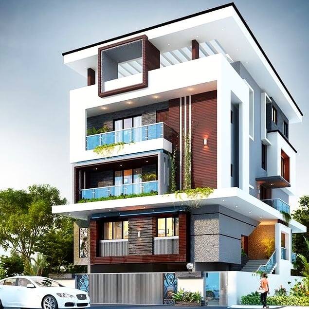 Maddy - ️ Modern House Exterior Design 😍 Rate out of 1 to... | Facebook