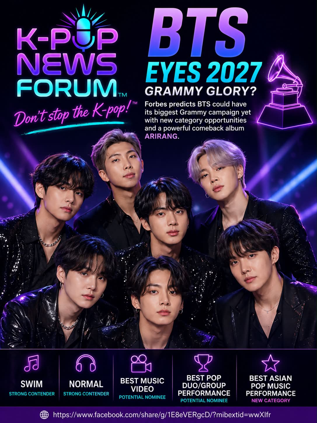 BTS Chooses Not to Submit to the Grammys After New Asian Pop