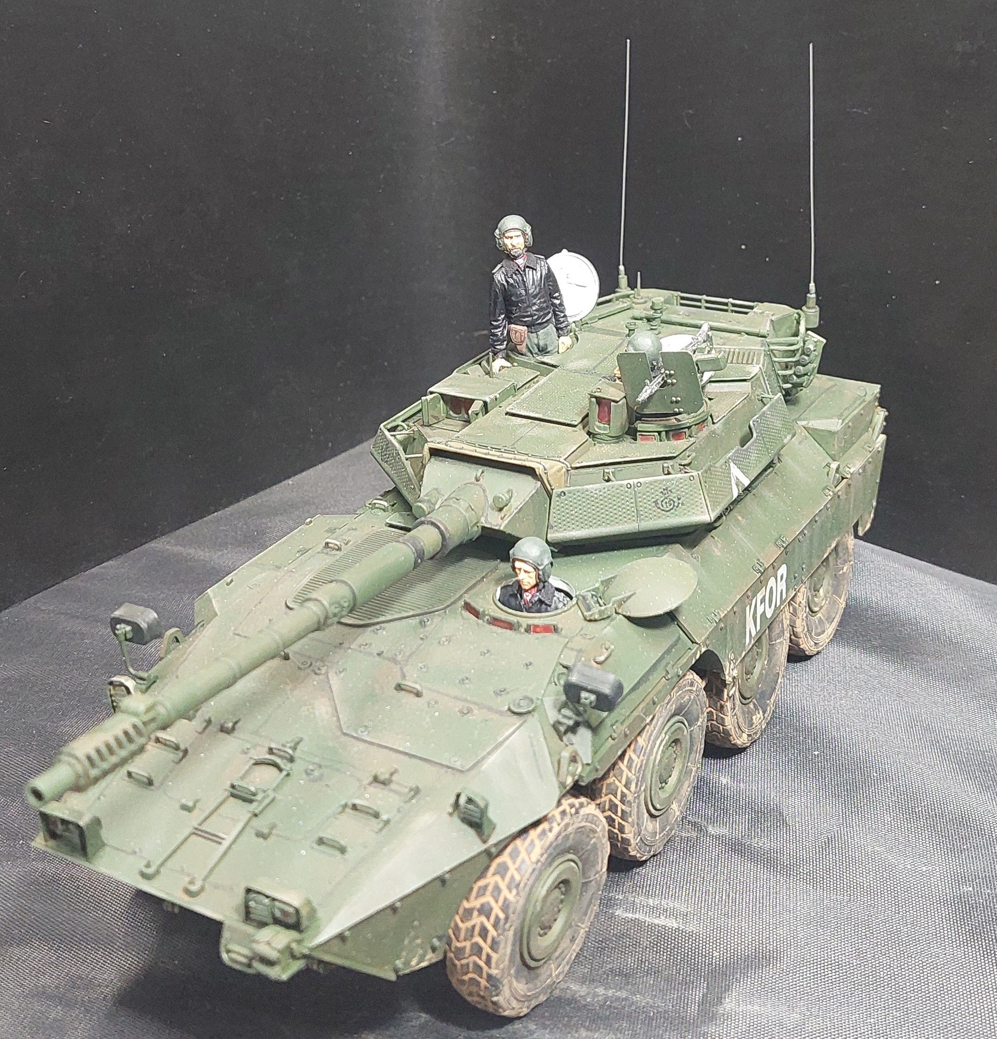 finished Trumpeter 1/35 Italian B1 Centauro AFV early version with 