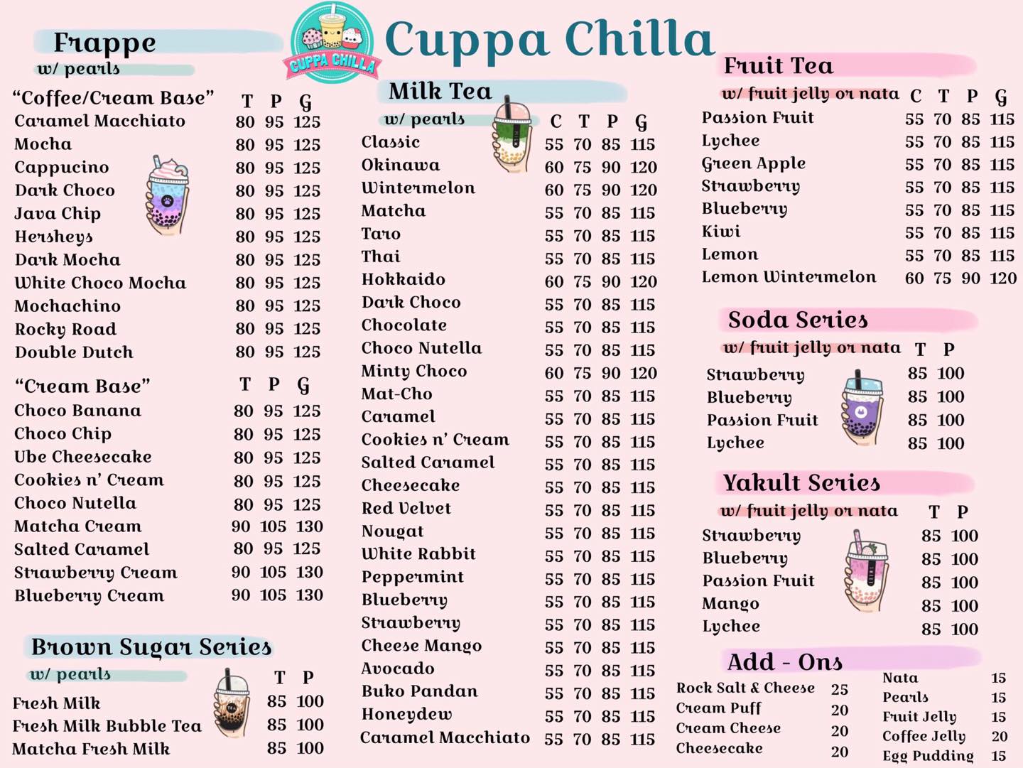 Cuppa Chilla - Hi cuties! 👋🏻 Check out the new and refreshing flavors ...