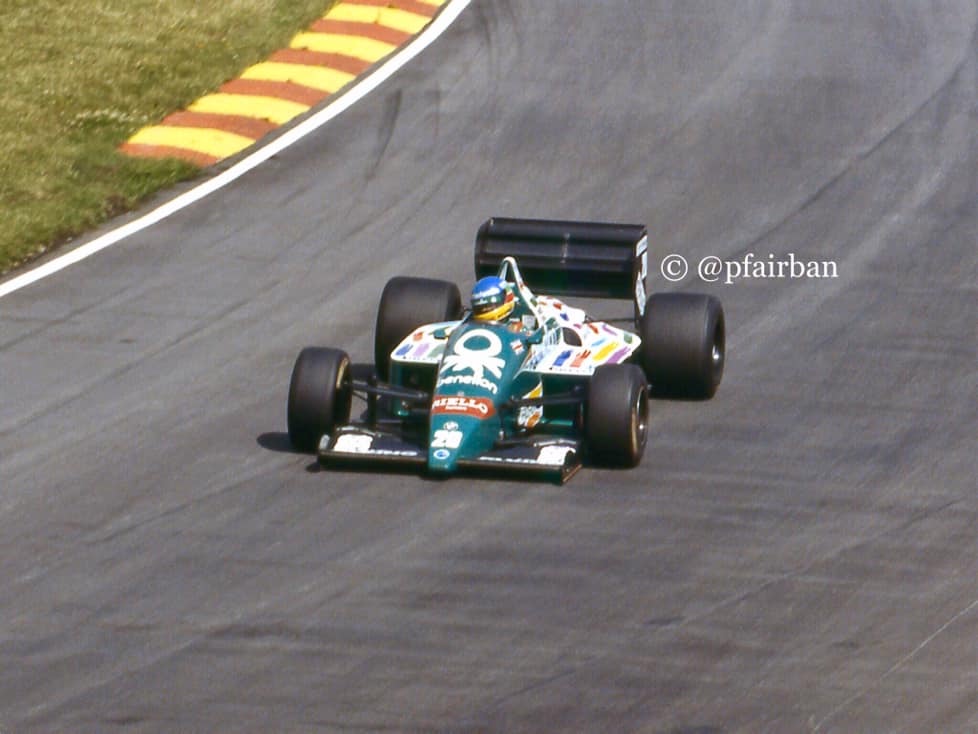 benetton B186 1986 G. BERGER #MINICHAMPS 1/18