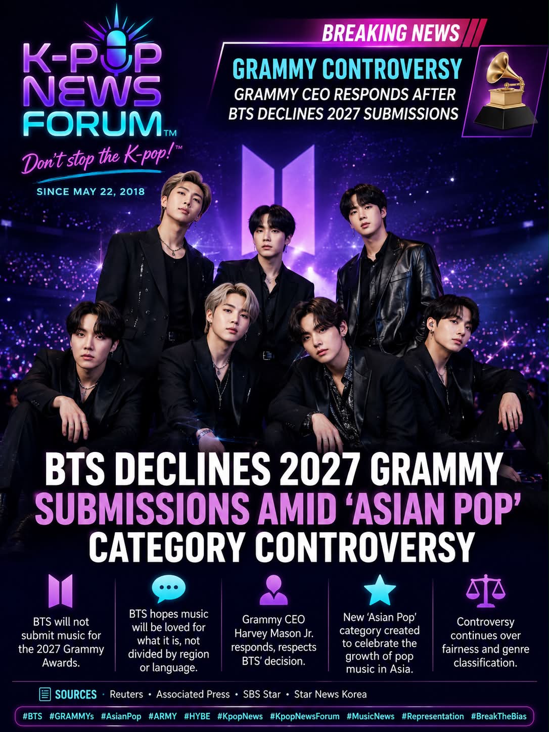 BTS and the new Asian Pop Grammy category