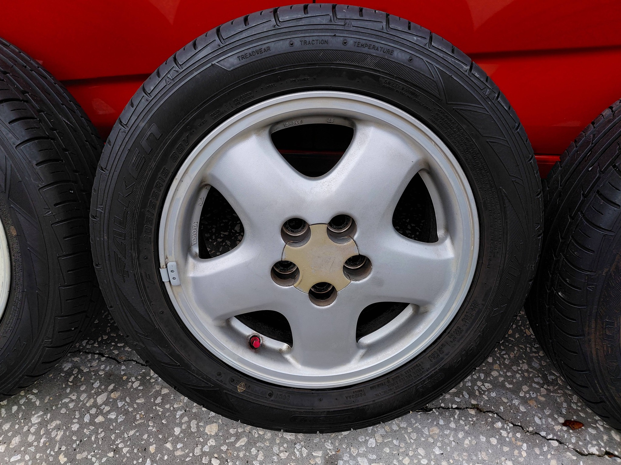 Toyota Celica ST183 wheels with Falken Zeix ZE914 tires for sale