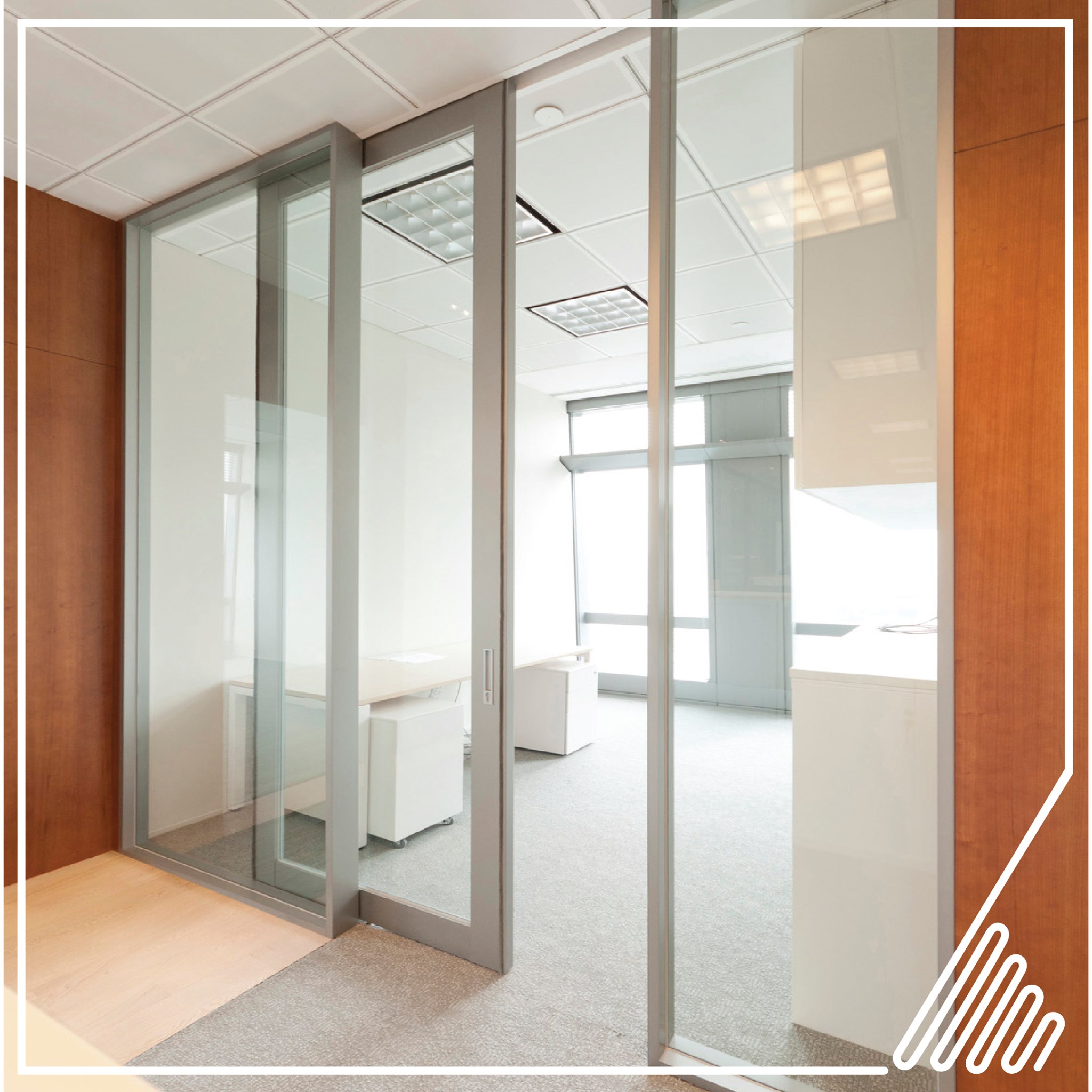 The Wideline glazing partition is... - Acoustics Partitions