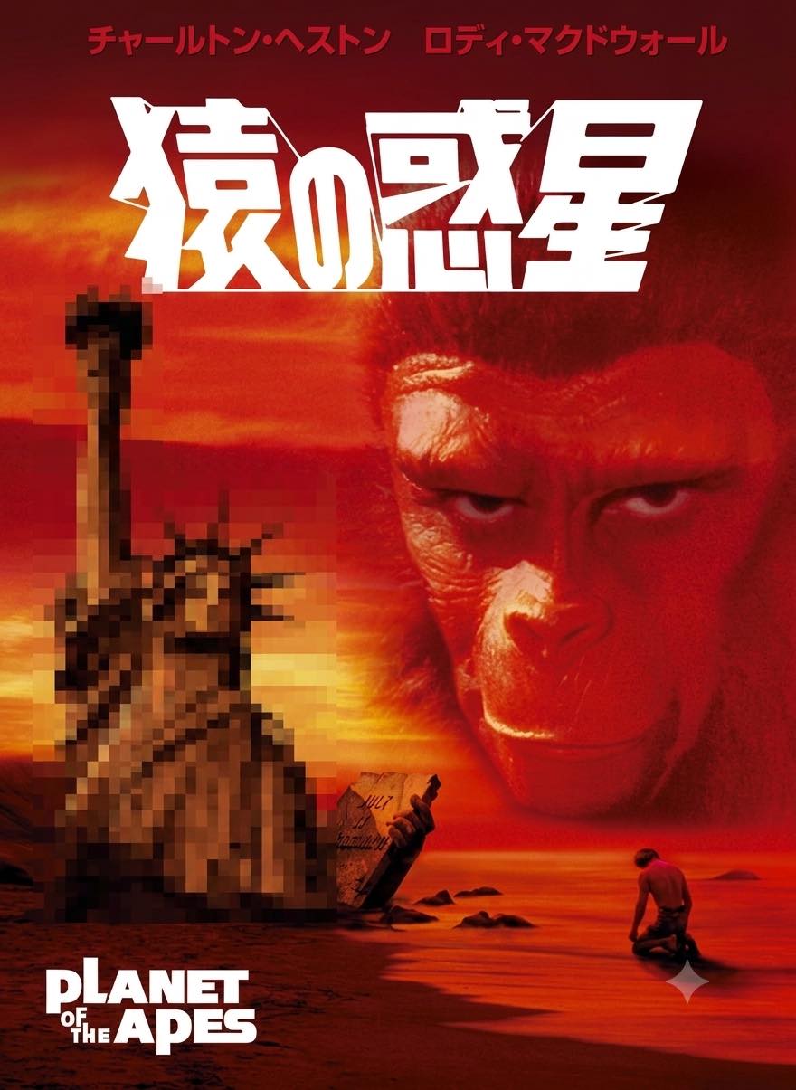 猿の惑星（原題 planet of the apes）を視聴しました。