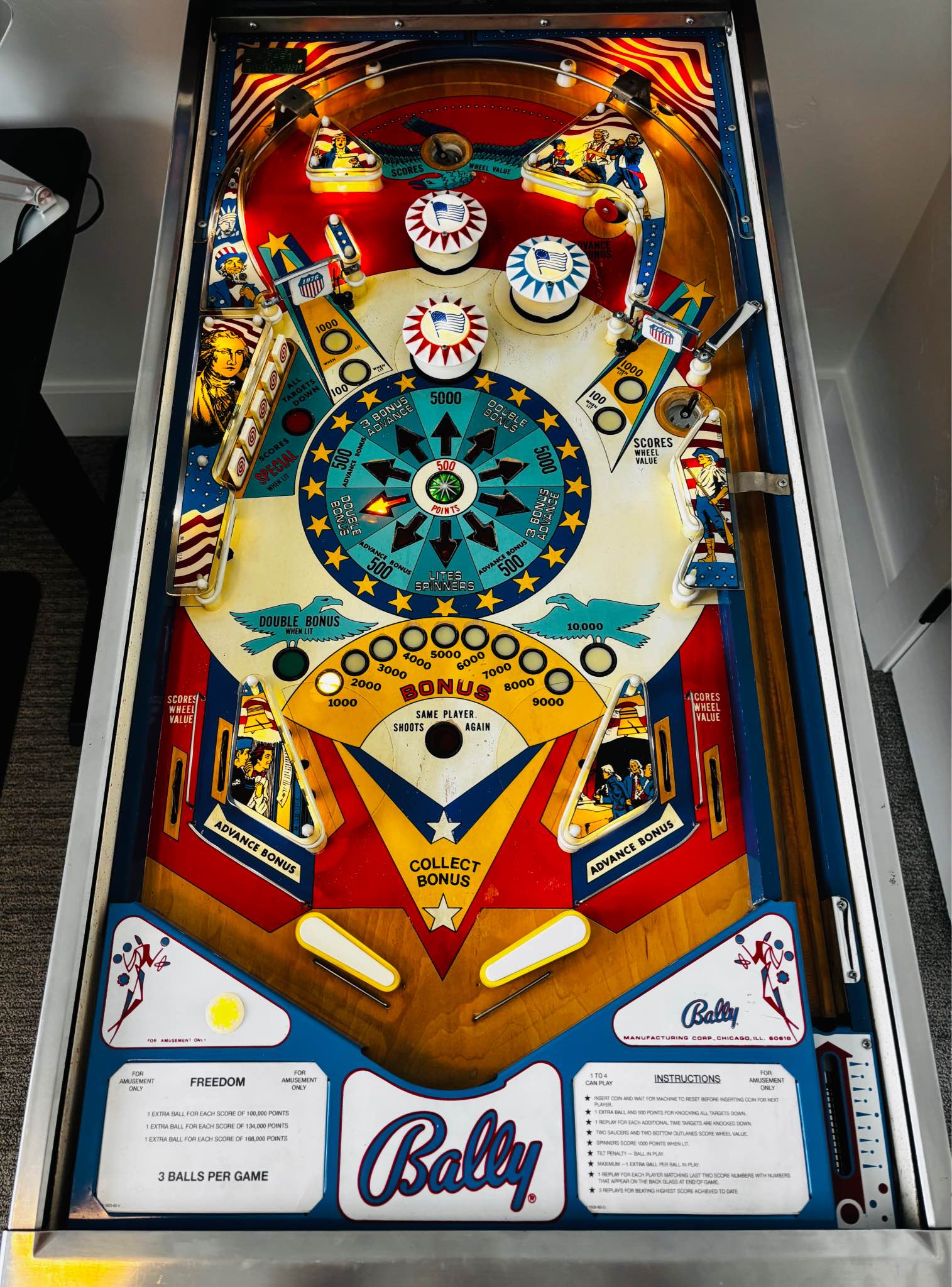 1976 Bally Freedom Pinball Machine - Games - Eagle, Idaho | Facebook ...